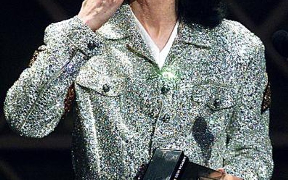 Michael Jackson podczas wręczania nagród American Music Awards, Los Angeles 2002 r.