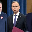 Od lewej Donald Tusk, Andrzej Duda, Dariusz Barski