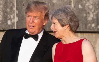 Prezydent USA Donald Trump i brytyjska premier Theresa May