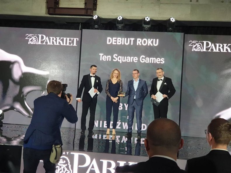 Laureatem zw kategorii Debiut Roku zostaje spółka Ten Square Game