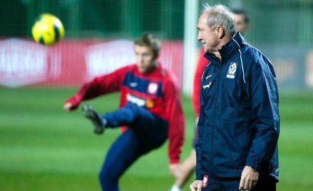 Trening reprezentacji przed meczem z Włochami