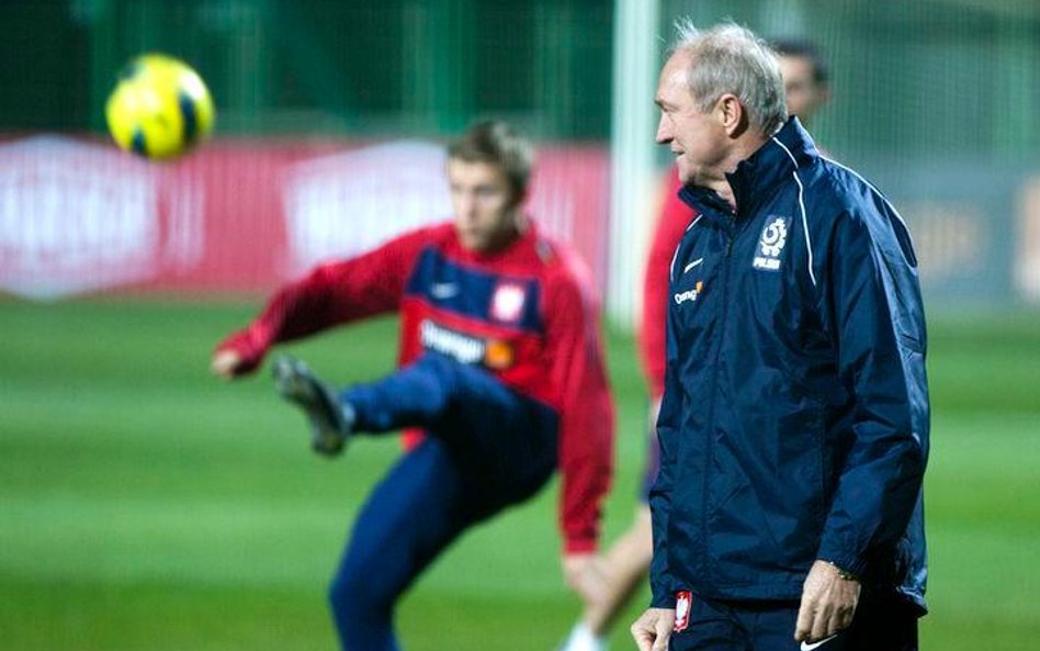 Trening reprezentacji przed meczem z Włochami