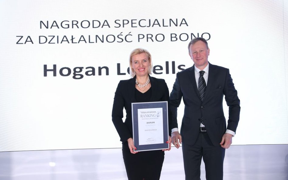 Nagroda specjalna za działalność Pro Bono dla Hogan Lovells