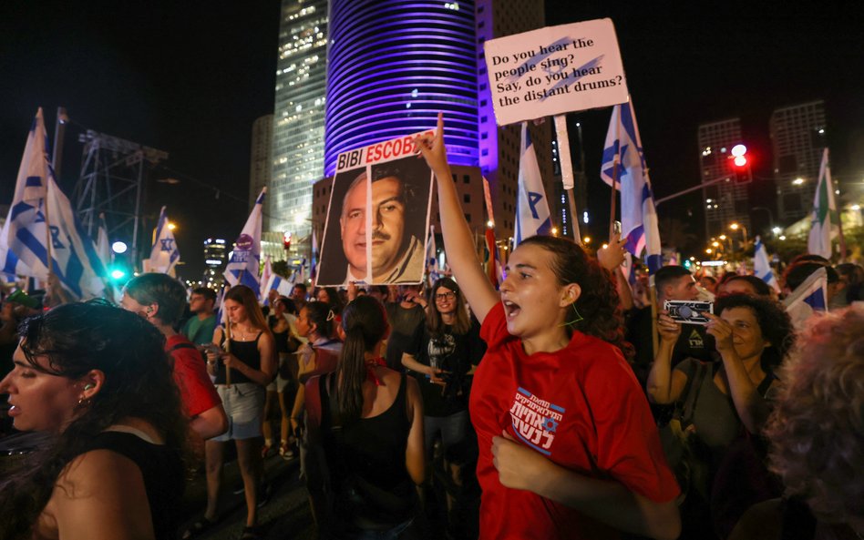 Antyrządowe protesty w Tel Awiwie