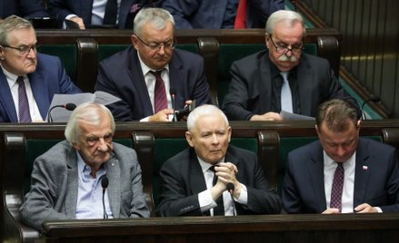 Jarosław Kaczyński i politycy PiS