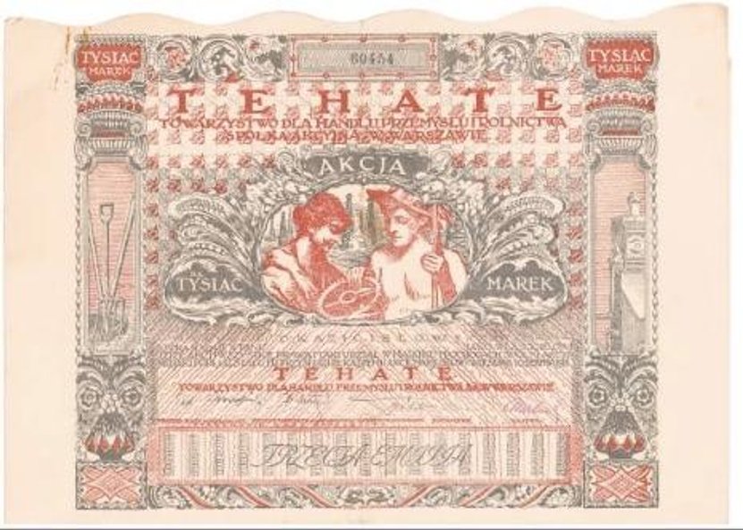 300 zł kosztuje papier Towarzystwa TEHATE.