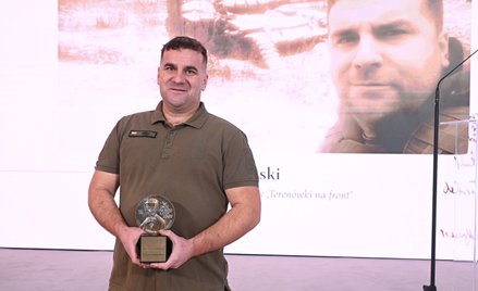 Mateusz „Exen” Wodziński z Nagrodą "Rzeczpospolitej" im. Jerzego Giedroycia