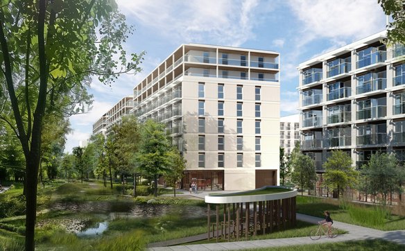 Kluczowym elementem nowego osiedla ma być ogólnodostępny park wypoczynkowy o powierzchni około 6,5 t