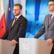 Od lewej Łukasz Szumowski i Mateusz Morawiecki