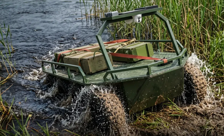 Ukraina po raz pierwszy użyła robota-amfibii. Pokonał ponad 40 km po lądzie i wodzie