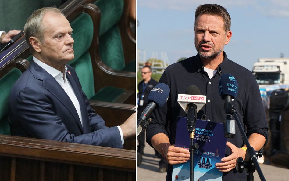 Donald Tusk i Rafał Trzaskowski