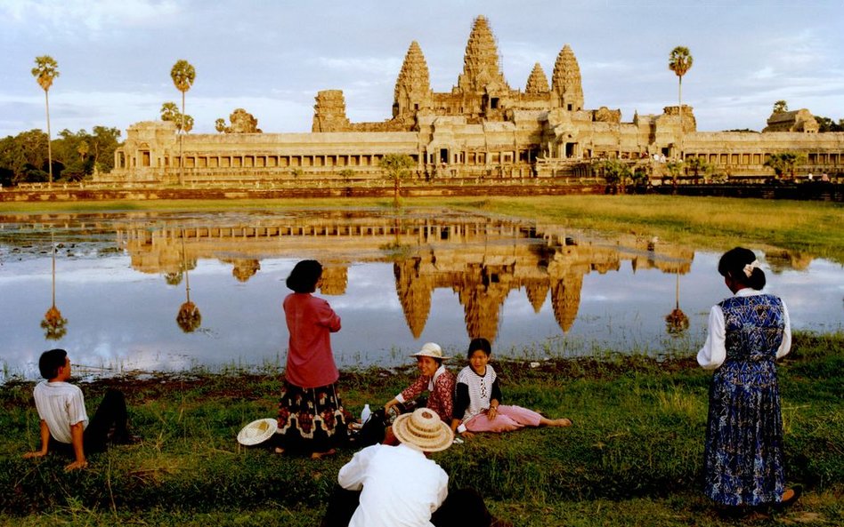 Angkor Wat, monumentalny grobowiec-mauzoleum, najlepiej zachowany zabytek stolicy khmerskiej