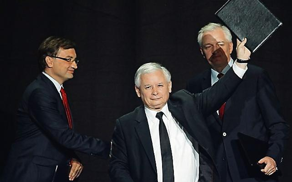 Zbigniew Ziobro, Jarosław Kaczyński i Jarosław Gowin na sobotnim kongresie