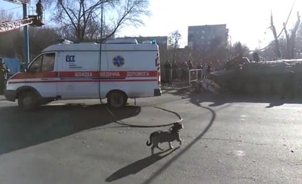 Miejsce tragedii w miescowości Konstantiniwka (screen z youtube.com)