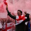 Gruzińscy studenci na marszu protestacyjnym w Tbilisi przeciwko ustawie o "zagranicznych agentach"