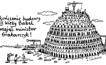 Komentarz rysunkowy. Wieża Babel