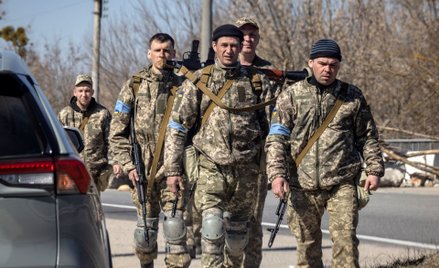 Żołnierze ukraińskiej obrony terytorialnej