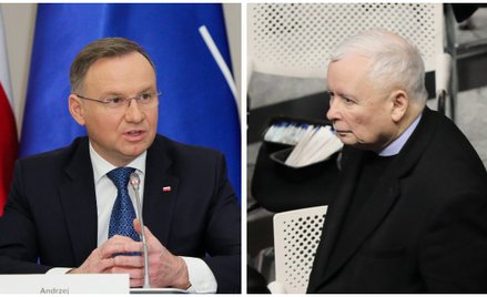 Prezydent Andrzej Duda i prezes PiS Jarosław Kaczyński