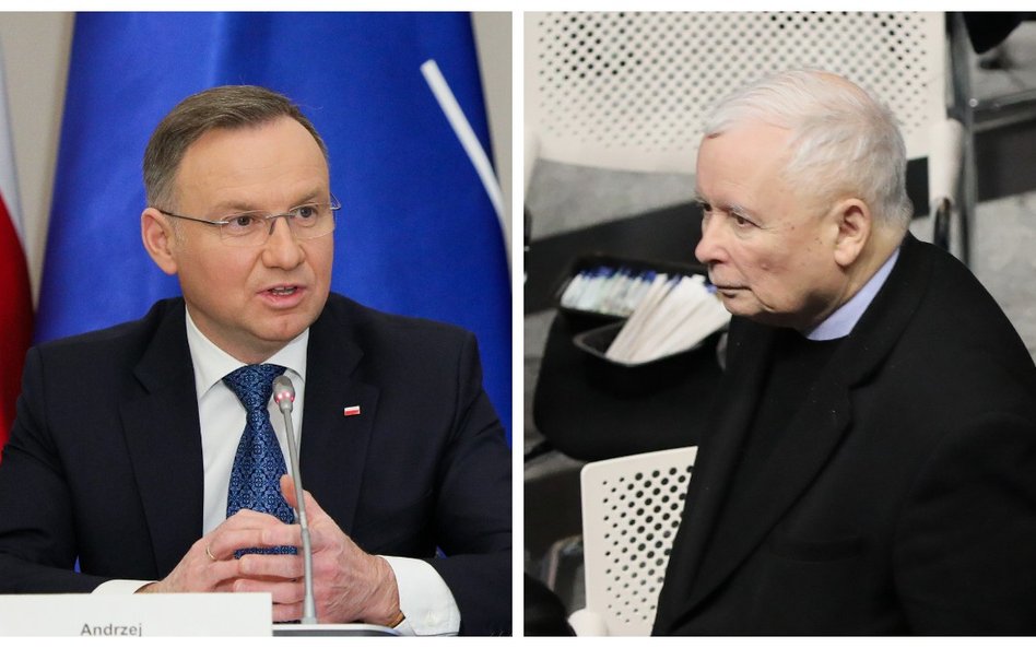 Prezydent Andrzej Duda i prezes PiS Jarosław Kaczyński