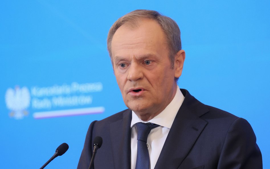 Premier Donald Tusk po spotkaniu z przewodniczącą Komisji Europejskiej Ursulą von der Leyen i premie