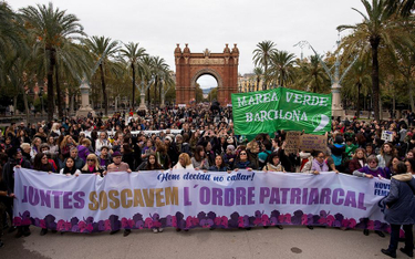 Hiszpanki demonstrowały przeciwko przemocy domowej