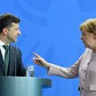 Wołodymyr Zełenski i Angela Merkel