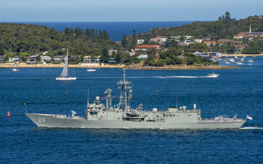 Fregata rakietowa HMAS Newcastle typu Adelaide. Fot./Cameron Martin/Commonwealth of Australia.