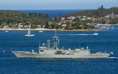 Fregata rakietowa HMAS Newcastle typu Adelaide. Fot./Cameron Martin/Commonwealth of Australia.