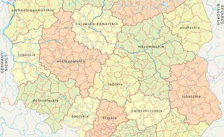 Mapa Polski