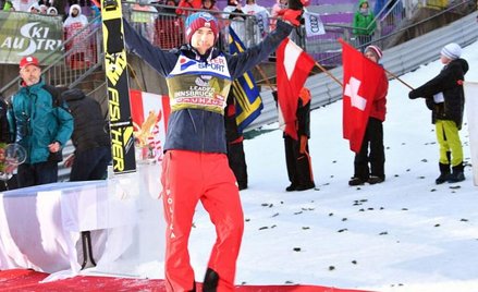 Kamil Stoch w Innsbrucku. W sobotę w Bischofshofen radość może być jeszcze większa.