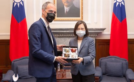 Członek delegacji PE na Tajwanie w czasie spotkania z prezydent Tsai Ing-wen
