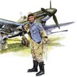 Kapitan Luftwaffe – pilot Junkersa Ju 87 G-2 (niszczyciel czołgów) uzbrojonego w dwa działka 37 mm