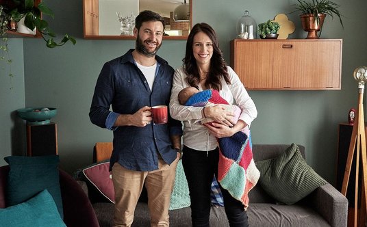 Clarke Gayford, Jacinda Ardern i ich córka Neve Te Aroha