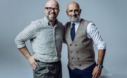 Michał Kędziora (z lewej) i selekcjoner reprezentacji Polski, Michał Probierz.