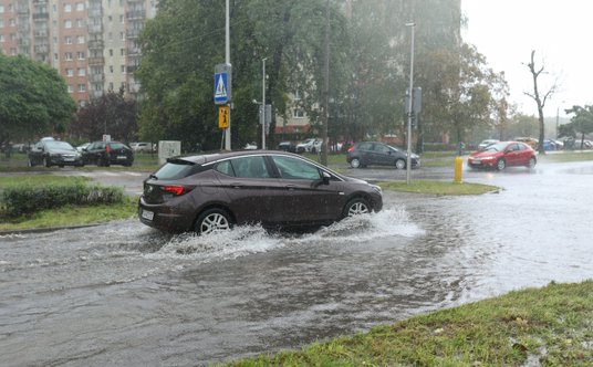 Zalane ulice Katowic