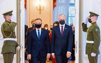 Prezydenci Polski i Litwy podczas wtorkowego spotkania w Wilnie
