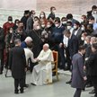 Papież Franciszek w czasie audiencji generalnej w Watykanie