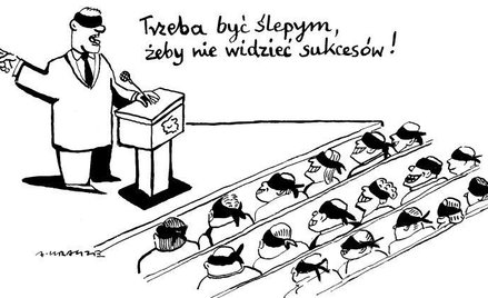 Komentarz rysunkowy. Nie widzieć sukcesów