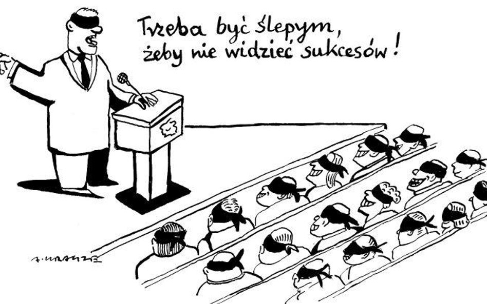 Komentarz rysunkowy. Nie widzieć sukcesów