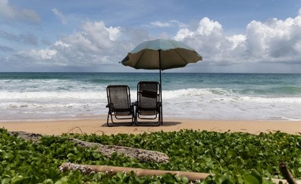 Pusta plażana wyspie Phuket w Wietnamie