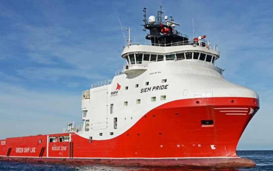 Pierwszy zbudowany w Polsce statek do obsługi platform naftowych typu PSV, z gazowym (LNG) napędem. 