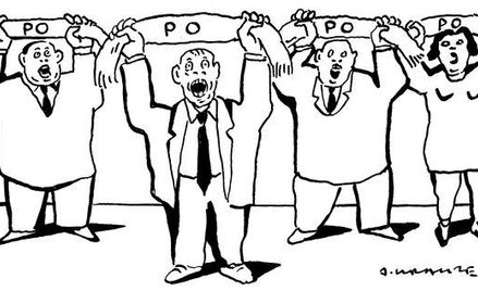 Komentarz rysunkowy. PO, PO, PO, PO...