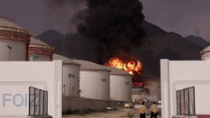 Pożar w Fudżajrze w Zjednoczonych Emiratach Arabskich po ataku drona