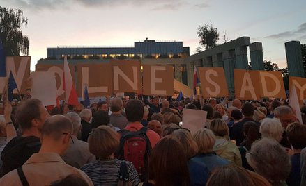 Protest przed Sądem Najwyższym, 3 lipca 2018 roku