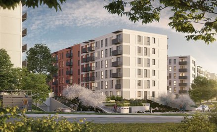 Osiedle PFR Nieruchomości w Szczecinie. Prefabrykacja pozwala przyspieszyć budowę mieszkań.