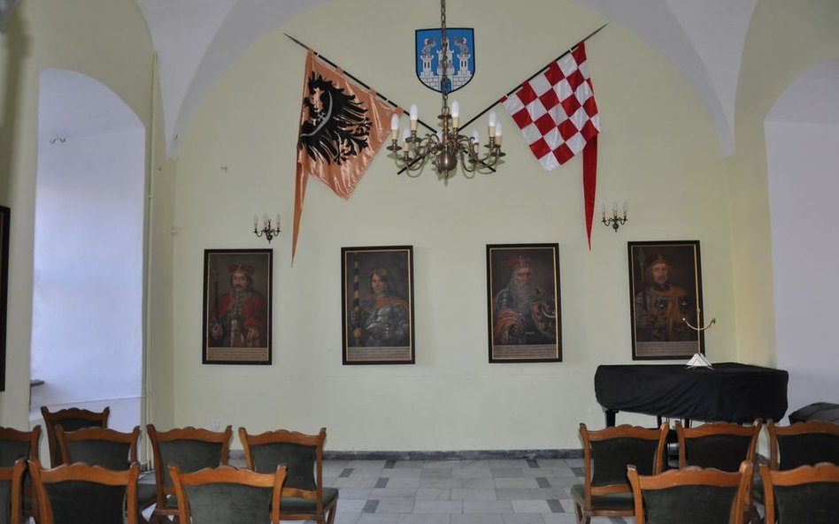 Zamek w Kożuchowie sala regionalna.
