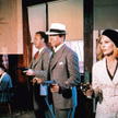 Kadr z filmu „Bonnie i Clyde” (1967). Na pierwszym planie, od lewej: Gene Hackman (Buck), Warren Bea