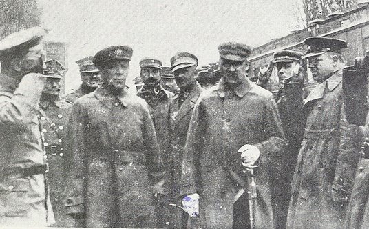 Spotkanie Józefa Piłsudskiego i Symona Petlury. Winnica, maj 1920 r.