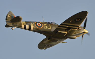 Spitfire LF Mk. IXe z numerem MK356, który rozbił się w Lincolnshire