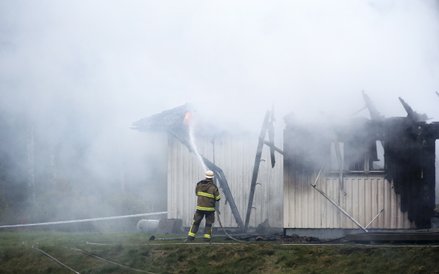 Pożar ośrodka dla uchodźców niedaleko Munkedal